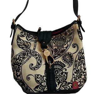 Spartina 449 Daufuskie Island Tote black and Cream as is fading one side